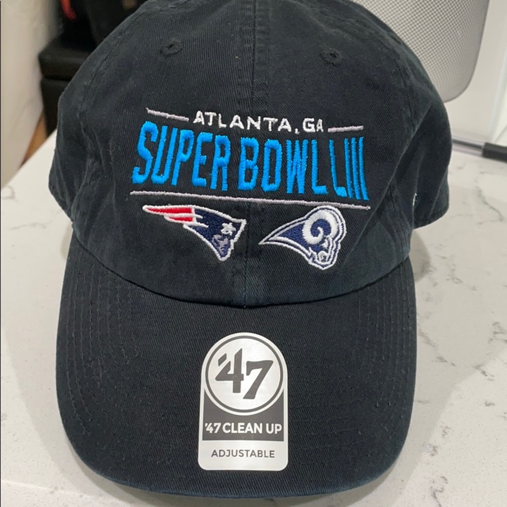 Super Bowl LIII patriots rams hat new never worn